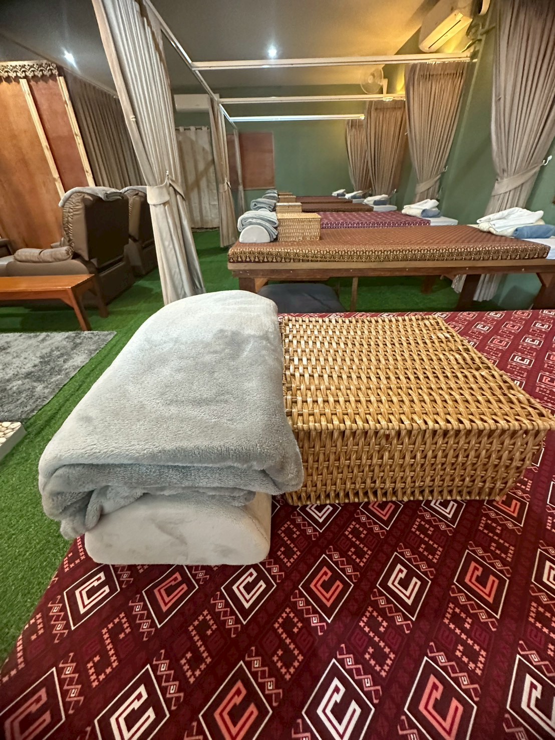 Private massage area